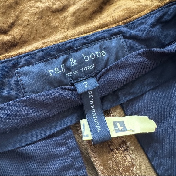 RAG & BONE • Poppy Velvet Trousers in Olive - Picture 8 of 12